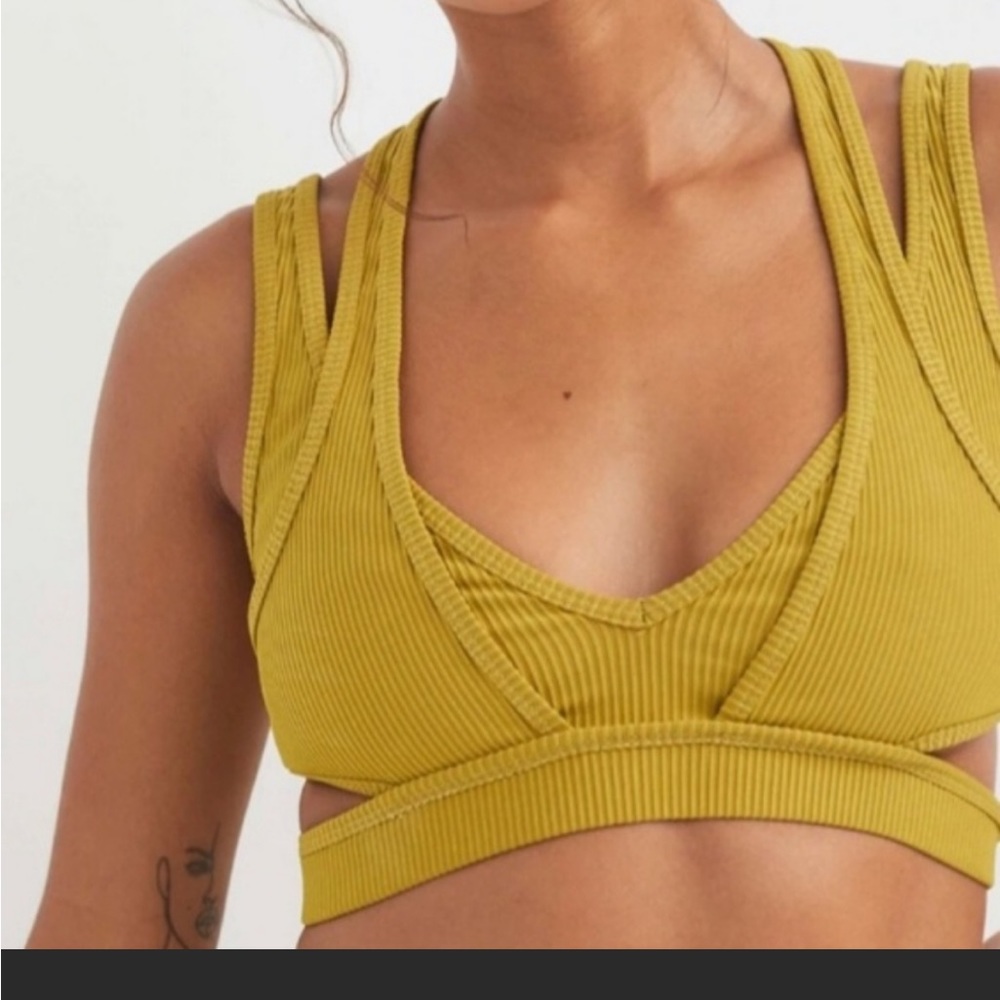 For Love & Lemons Yellow Sports Bra🍋✨